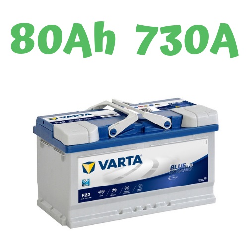 Autobaterie VARTA Blue Dynamic EFB 12V, 80Ah, 730A, F22