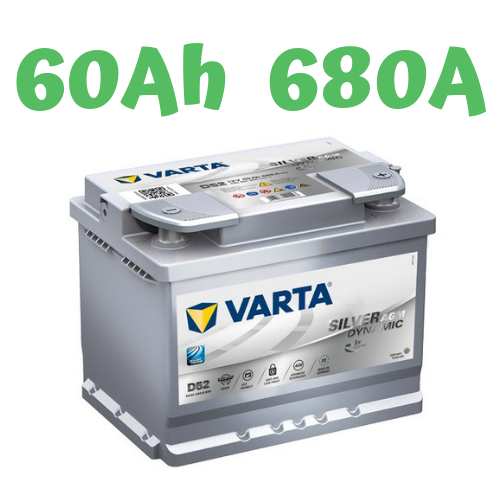 Autobaterie VARTA Silver Dynamic AGM 12V, 60Ah, D52