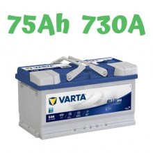 Autobaterie VARTA Blue Dynamic EFB 12V, 75Ah, 730A, E46