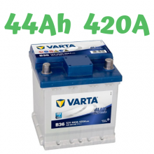 Autobaterie VARTA Blue Dynamic 12V, 44Ah B36