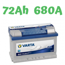 Autobaterie VARTA Blue Dynamic  12V, 72Ah E43