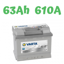 Autobaterie D39 VARTA Silver Dynamic 12V, 63Ah