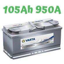 VARTA LA 105 Professional Dual Purpose AGM  12V, 105Ah